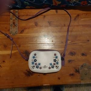 Coach Small Floral Embellished Crossbody  bag